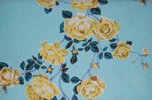 climbing roses.  I'm obsessed with this fabric right now.