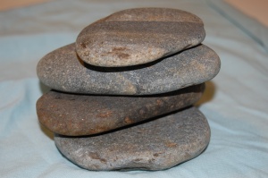 pretty, round, flat, helpful rocks