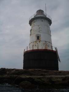 An abandoned lighthouse - so romantic.  I want to print this image onto T shirts.  Maybe I will!